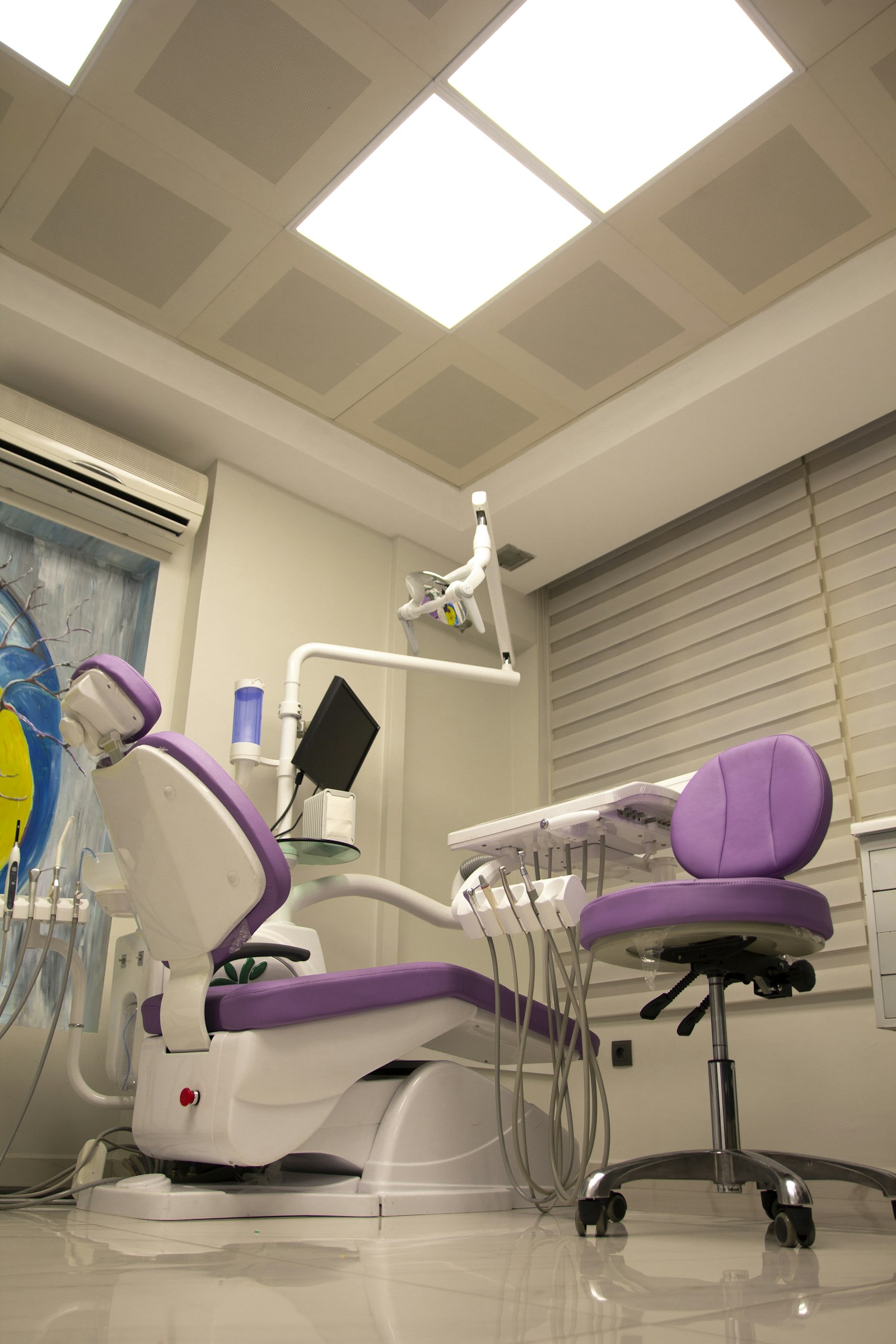 A dental surgery lit by a skylight